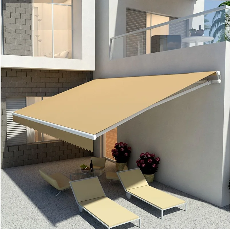 Partially cassetted Retractable Awnings with Coated ...