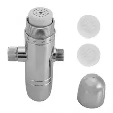 Household Bath Water Purifier Beauty Skin Filter Bath Shower Filter Water Purifier Pre-filter For Household (G1/2) 1 2 copper pre water filter reverse washing household for silicon phosphorus water filter crystal central water purification