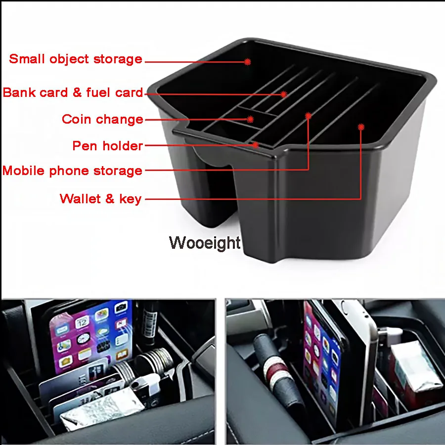 Car Styling New Armrest Box Central Storage Console Storage Box Tray Holder For Honda Civic 10th 2016 2017 2018 (4)