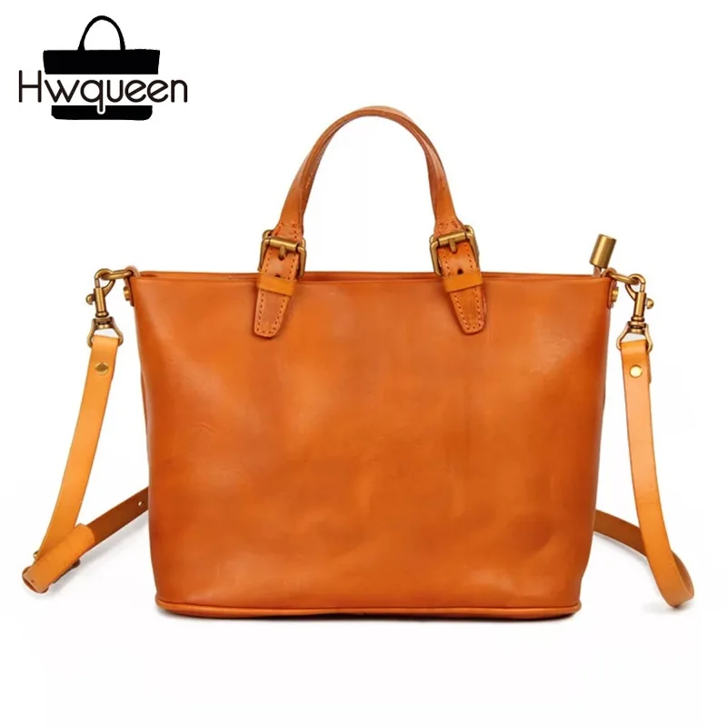 

Vintage Hand Painting Designer Natural Soft Cow Skin Women's Handbag OL Lady Working Purse Genuine Leather Female Shoulder Bag