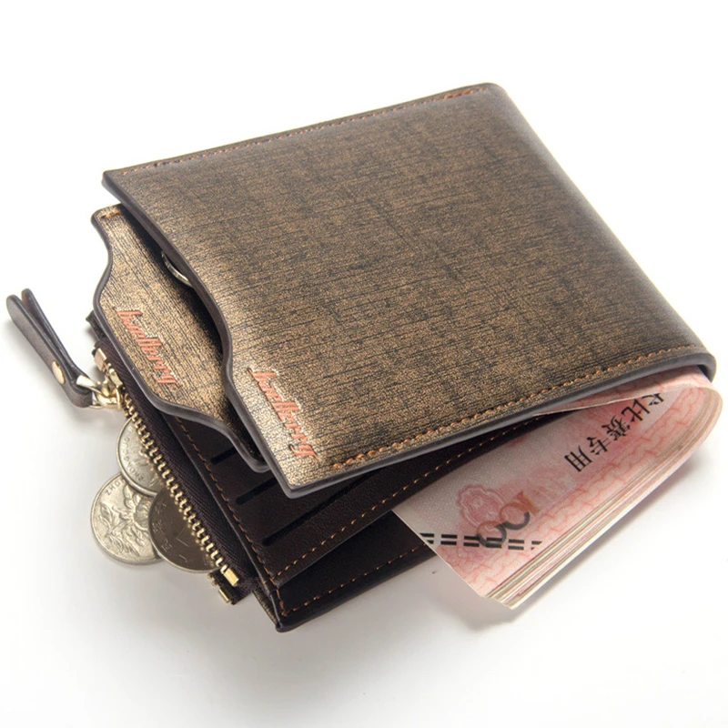 Designer Men Money Bags Pu Leather Male Short Wallets Men Coin Purse