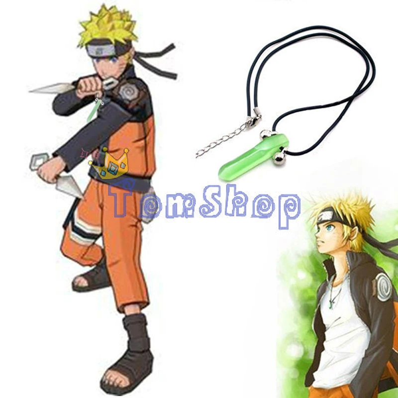アニメnaruto ナルト火影うずまきグリーンクリスタルペンダント綱手ネックレスネックレスコスプレプロップキッズギフト Aliexpress Mobile