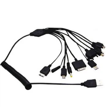 

VONETS multifunction Micro Mini USB Charger charging Cable 10 in 1 For iPhone 4 4S Samsung S3 S4 Blackberry Nokia Lumia Cabo