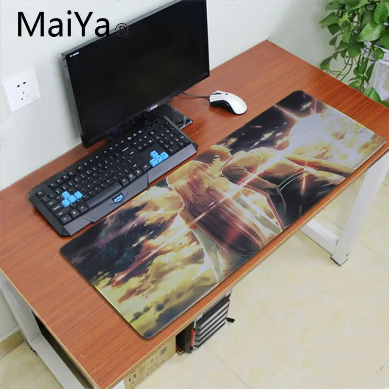 Maiya аниме SAO меч асуны искусство онлайн прочный резиновый коврик для мыши коврик игровой коврик для мыши xxl стол ноутбук коврик для мыши геймер - Цвет: Lock Edge 30X90cm