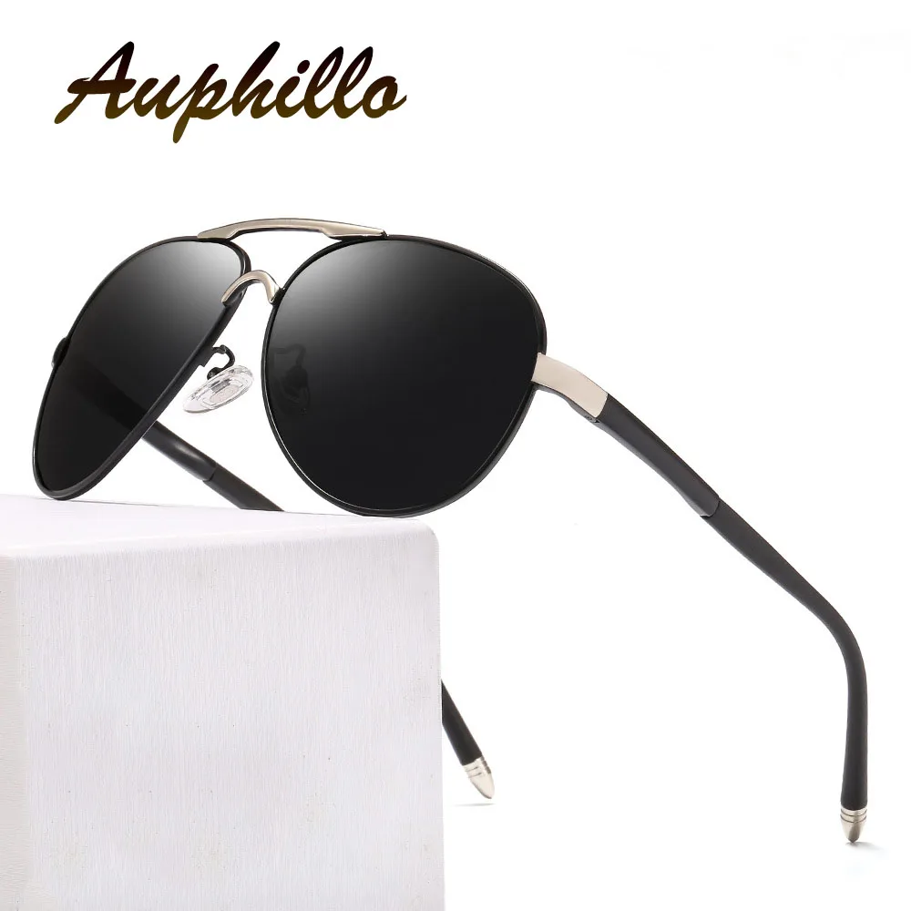 AUPHILLO New Classic Retro Sunglasses Men Superior Quality Photochromic Sunglasses Men Polarized Driver's Driving Glasses UV400