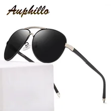 AUPHILLO New Classic Retro Sunglasses Men Superior Quality Photochromic Sunglasses Men Polarized Driver's Driving Glasses UV400