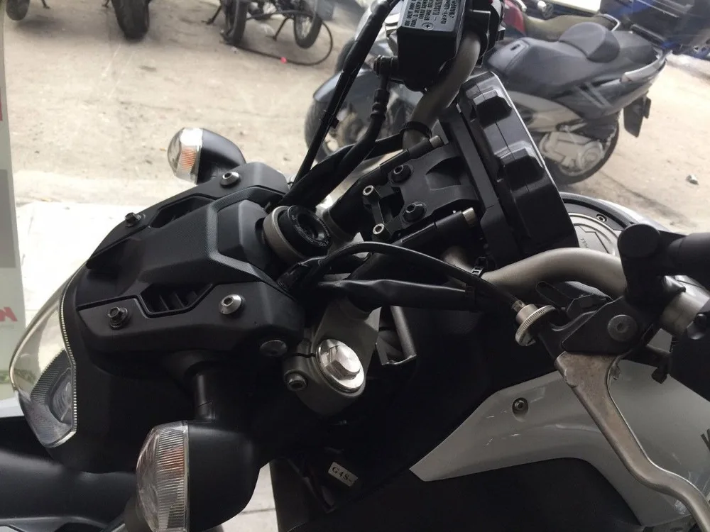 Левое правое крепление на руль 25 мм для Yamaha MT FZ 07 MT07 FZ07 Tracer XSR 700 2014 2015 2016 2017|Руль