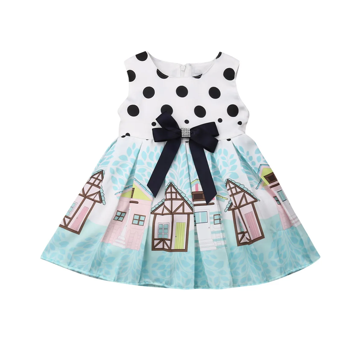 

Kid Baby Girls Cartoon Dresses Princess Pageant Beach Party Tutu Sundress New