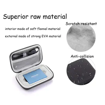 

2019 Newest Carrying Cover Pouch Case for Samsung T5/T3/T1 Portable 250GB 500GB 1TB 2TB SSD USB 3.0 External Solid State Drives