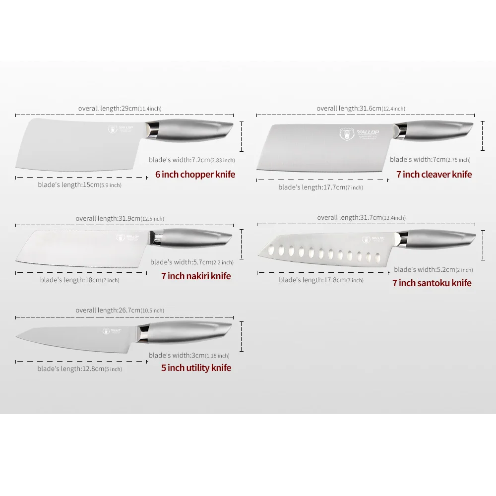 WALLOP Chef Knife Kitchen Knife Japanese Santoku Cleaver Chopper Nakiri Vegetable Optional German Stainless steel cook tool WALLOP Chef Knife Kitchen Knife Japanese Santoku Cleaver Chopper Nakiri Vegetable Optional German Stainless steel cook tool