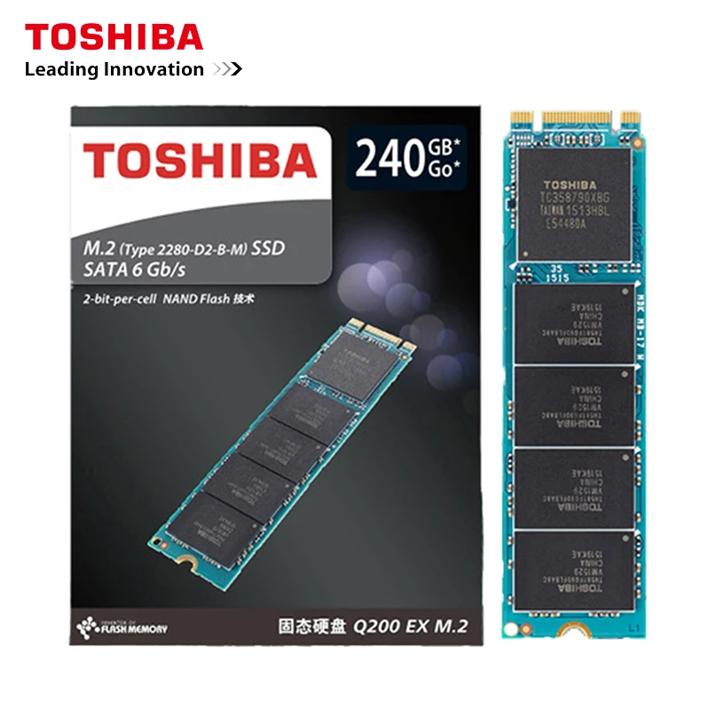 Оригинальный твердотельный накопитель Toshiba Q200EX серии 240G M.2 2280 внутренний SSDSATA 3