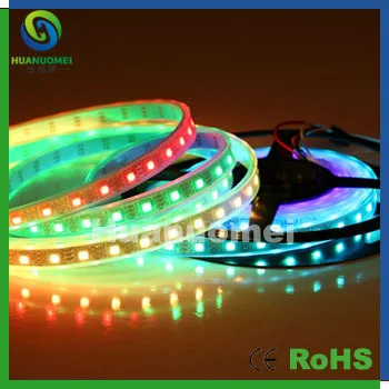 Полноцветная светодиодная лента Drive IC chip ws2812/2811 5050 SMD 60 пикс./м 300 светодиодов 5 м
