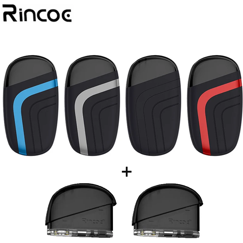 Оригинальная система Rincoe Neso Pod набор все в одном Vape встроенный 370 мАч с картриджем