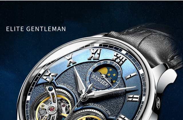 Podwójne Tourbillon Szwajcaria zegarki BINGER Original mężczyźni automatyczny zegarek Self-Wind Fashion Men mechaniczny zegarek na rękę skóra tanie tanio Mechanical Wristwatches 13mm Complete Calendar Moon Phase Water Resistant Skórzane Okrągłe Leatherette 3Bar B-8606B Hardlex Podwójne Tourbillon Szwajcaria zegarki BINGER Original mężczyźni automatyczny zegarek Self-Wind Fashion Men mechaniczny zegarek na rękę skóra tanie tanio Mechanical Wristwatches 13mm Complete Calendar Moon Phase Water Resistant Skórzane Okrągłe Leatherette 3Bar B-8606B Hardlex
