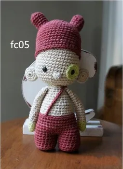 

hat overalls cute boy - crochet Amigurumi doll