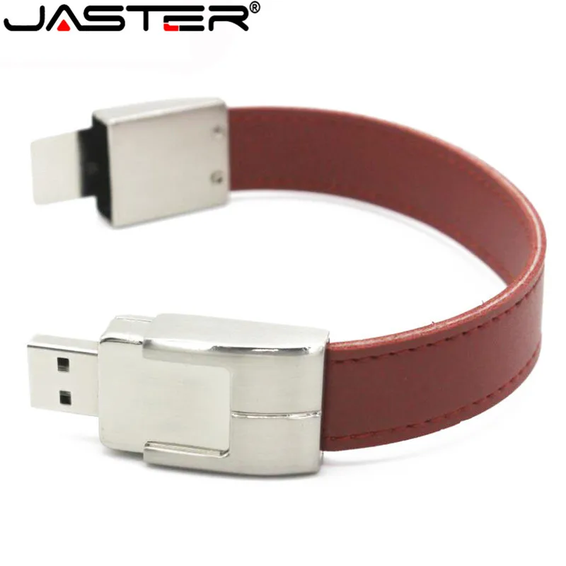 Кожаный браслет JASTER USB флеш-накопитель 4 ГБ 8 ГБ 16 ГБ 32 ГБ USB 2,0 флеш-накопитель