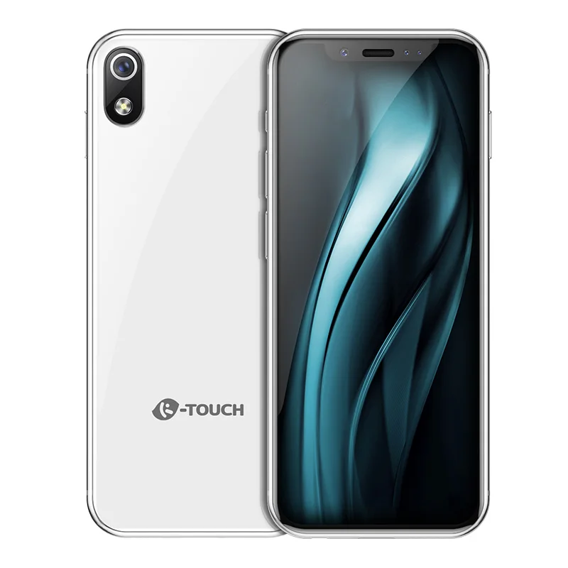 Anica K-TOUCH i9s 3g+ 32G маленький мини двойной 4G Ультра тонкий 3,5 экран Face ID dual SIM двойной режим ожидания Android 8,1 - Цвет: White