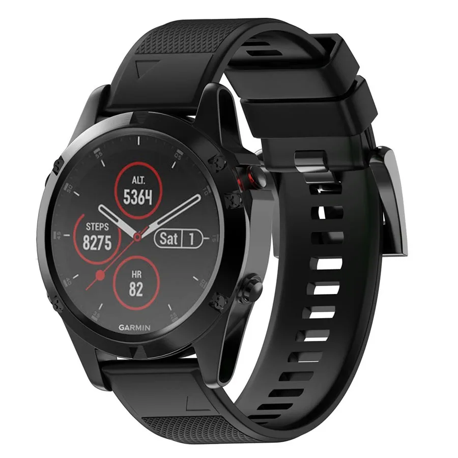 22 26 мм Quick Release EasyFit силиконовый ремешок для часов Ремешок для Garmin Fenix 5X5 5 Plus 3 3HR S60 D2 Mk1 Tactix Bravo ремешок для часов