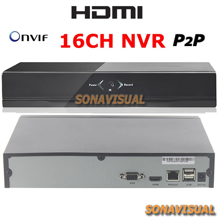 NEW 16CH NVR Support Realtime Video Playback IP Camera Recorder 8ch 960P 16ch 720P 16ch HDMI