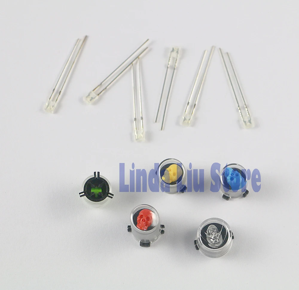 

LED Light ABXY Buttons Joystick for Xbox One Controller Skull Ghost design