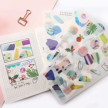 

4 sheets/1pack Mark time series Diary Planner Decorative Mobile Stickers Scrapbooking Craft Stationery Stickers