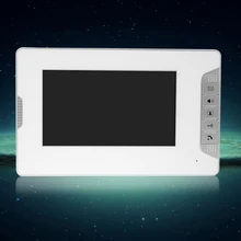 7 pulgadas TFT Color Video de La Puerta Teléfono Video Monitor de Pantalla Estación De interior Sin Cámara de INFRARROJOS Para DIY Sistema de Intercomunicación V70E-White Color