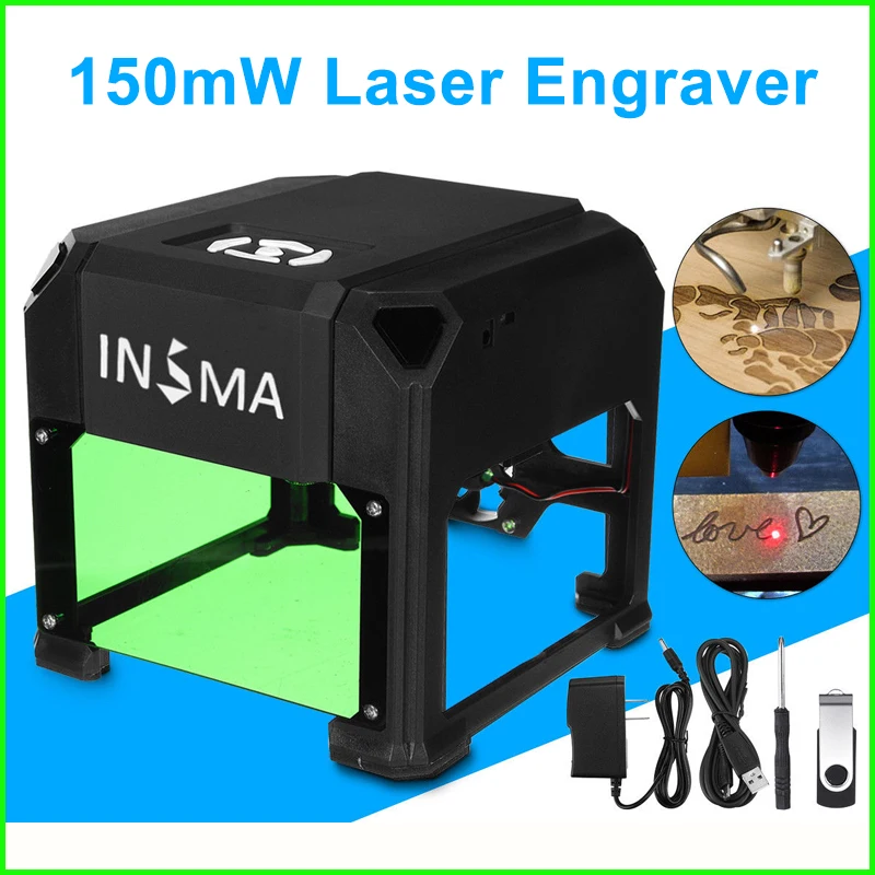 

High Quality 1500mW USB Laser Engraver DIY Logo Mark Printer Cutter Carver Engraving Laser Carving Machine Home Use Brand New