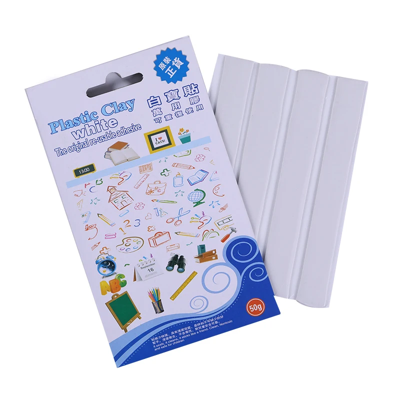 1 Sheet Clear Adhesive Glue Clay Stick Removable Reusable Clean and Non