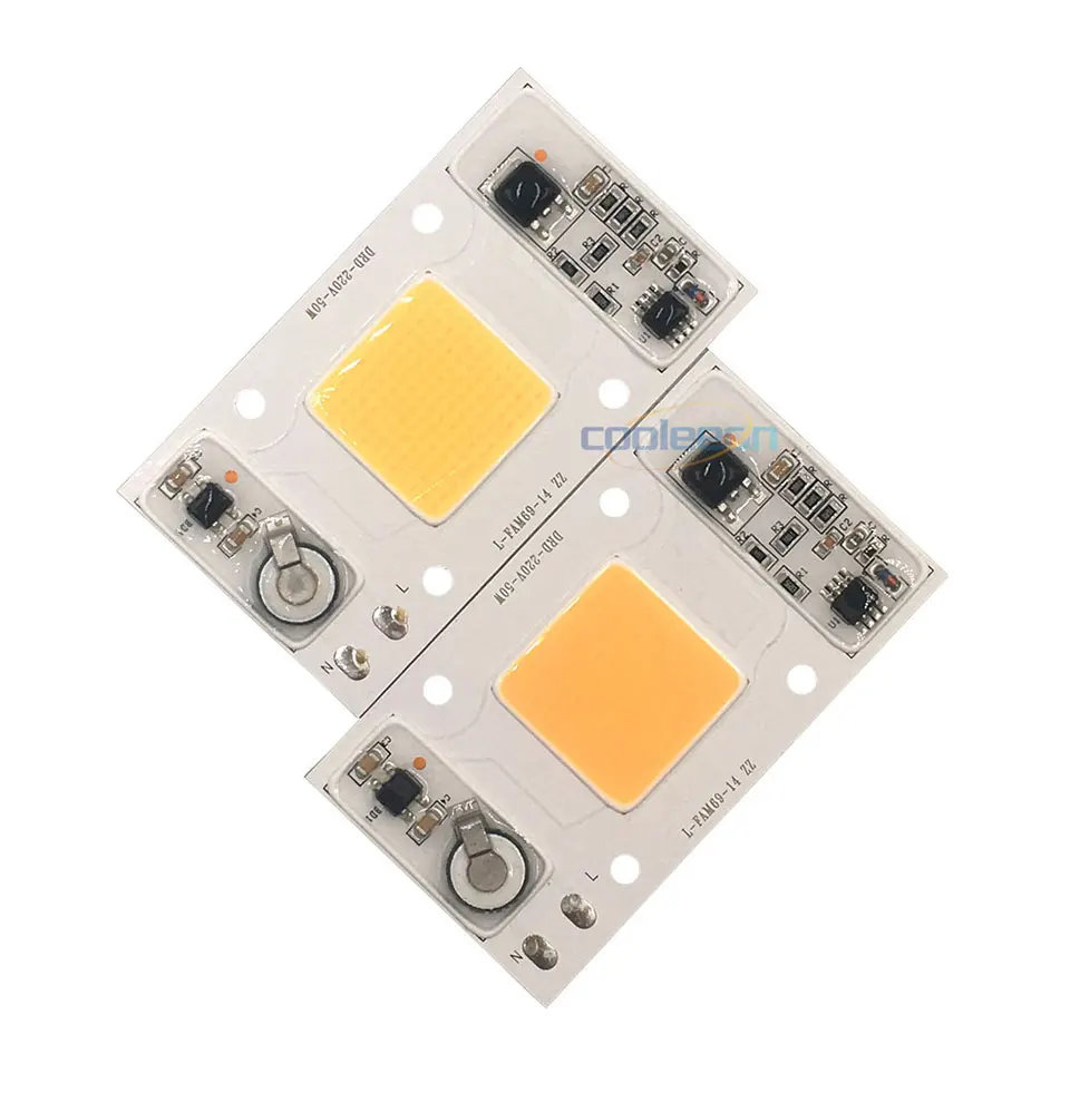 Full Spectrum COB LED Lamp 50W 95% RA 220V AC COB Chip Smart IC for Plant Frow Lights Floodlight Lighting Source Warm Cold White (1)