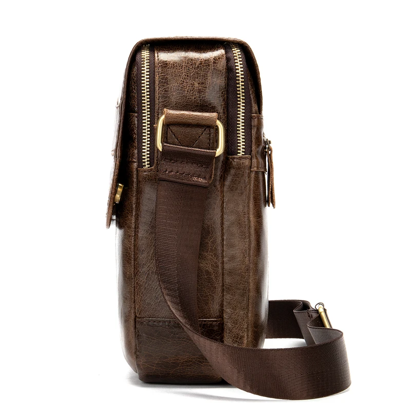 MVA حقيبة ساعي بريد للرجال جلد طبيعي حقيبة كتف للرجال أزياء والجلود رجل صغيرة رفرف الذكور Crossbody حقائب 1121