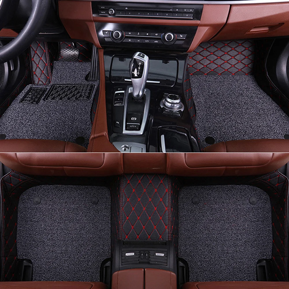 SUNNY FOX Car floor mats for Mercedes Benz W203 W204 W205 C class 180