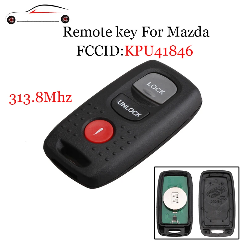 Replacement for 2004-2006 Mazda 3 2003-2005 Mazda 6 Remote Car Keyless Key Fob
