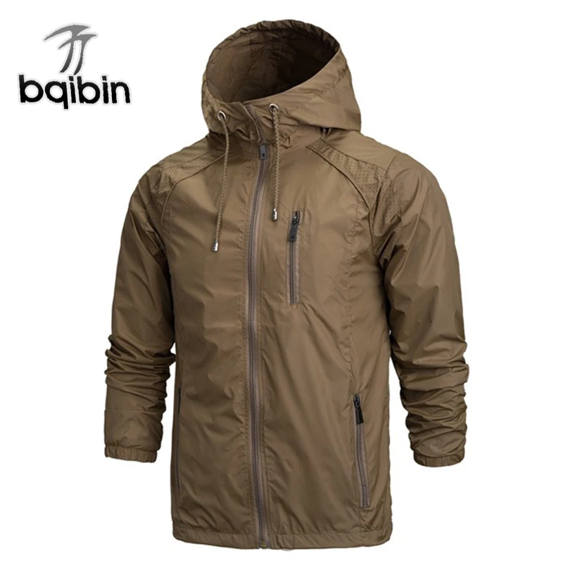 2019 ربيع جديد سترة أنيقة تحمل شعار لعبة البيسبول الرجال سترة واقية سترات مضادة للماء رجل معاطف وجاكيتات سترة عارضة معطف زائد حجم 4XL