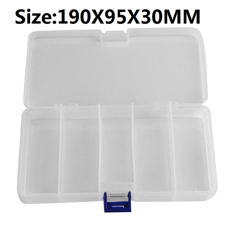 

5 Compartments Fishing Tackle Box Storage Case Fly Fishing Lure Spoon Hook Bait Tackle Case Box Fishing Accessories Tools