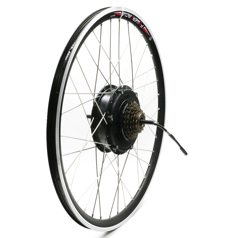 Discount 48V 500W/1000W Electric Motor Rear Freewheel 6 7 Speed Cassette Flywheel Ebike Conversion Kit MTB BMX Parts Bicycle Accessories 2