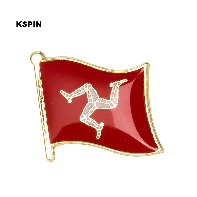 

Isle of Man flag badge pin lapel pin 100pcs a lot Brooch Icons KS-0090