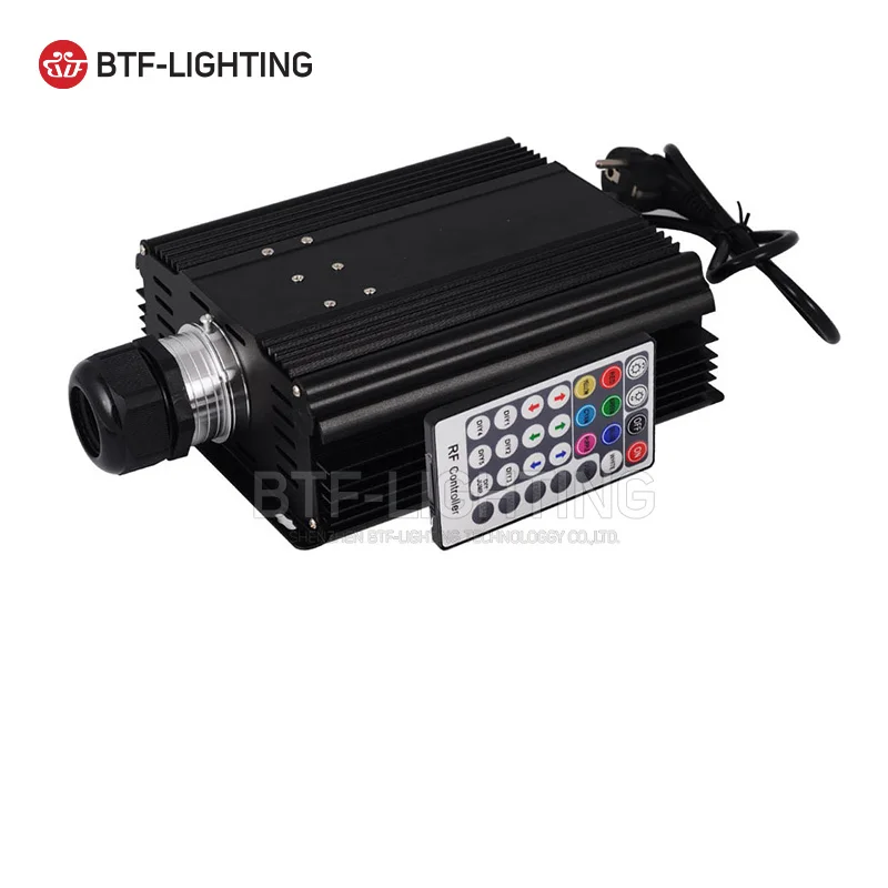 

Wholesale RGBW 45W LED Fiber Optic Engine 28key RF Remote controller for all kinds fiber optics 8 kinds of color,6 changing mode