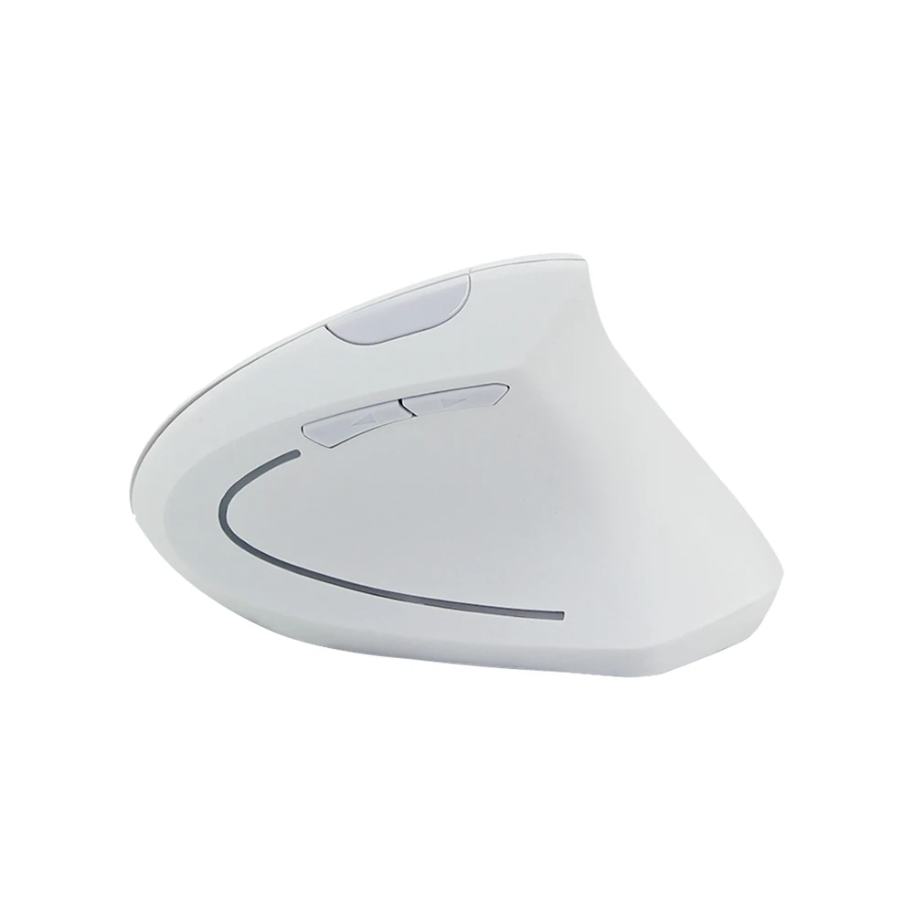 White vertical wireless mouse
