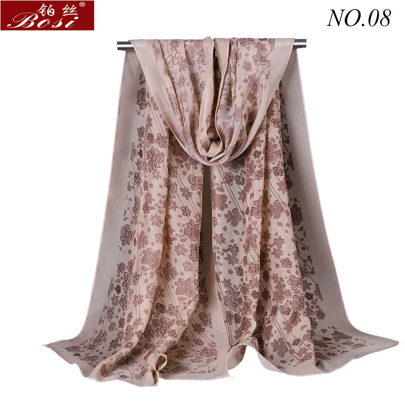 Bosi шифоновый шарф цветочный модный дамский плащ женские шарфы шали для женщин Обертывания бандана шарфы хиджаб мусульманская Обертка