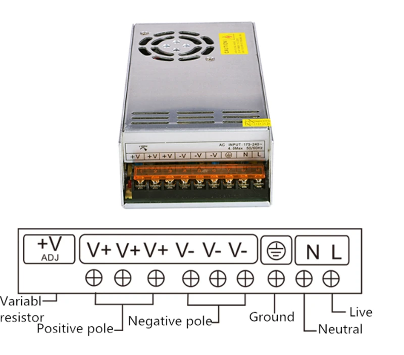 de comutação 24 volts led driver 24vdc uso universal ip20