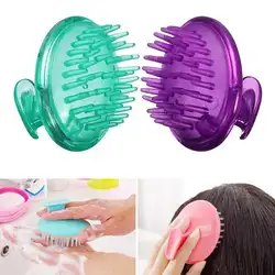 Разные цвета шампунь мытья волос массаж Кисточки массажер гребень головы душ Средства ухода за кожей Расчёски для волос для Для женщин