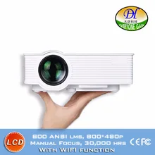 DH-TL83W 3D WIFI Projector Build-in HIFI Stereo Speaker Support 1080P Proyector TFT LCD Manual Focus Outdoor Beamer with HDMI SD