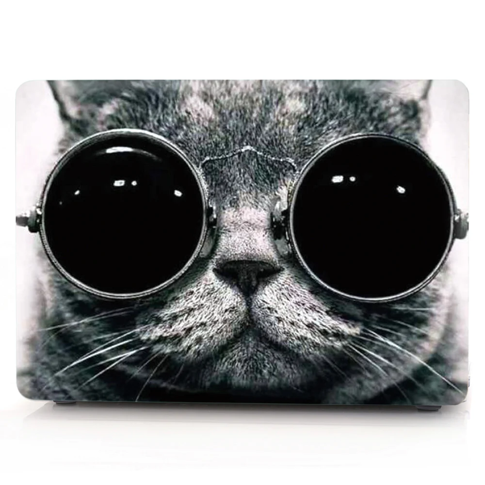 Lovely Cat Coque for Macbook Air Retina Pro 11 13 15 2018 2017 Case Cartoon Hard Case for Macbook A1932 A1989 A1990 Touch Ba (3)