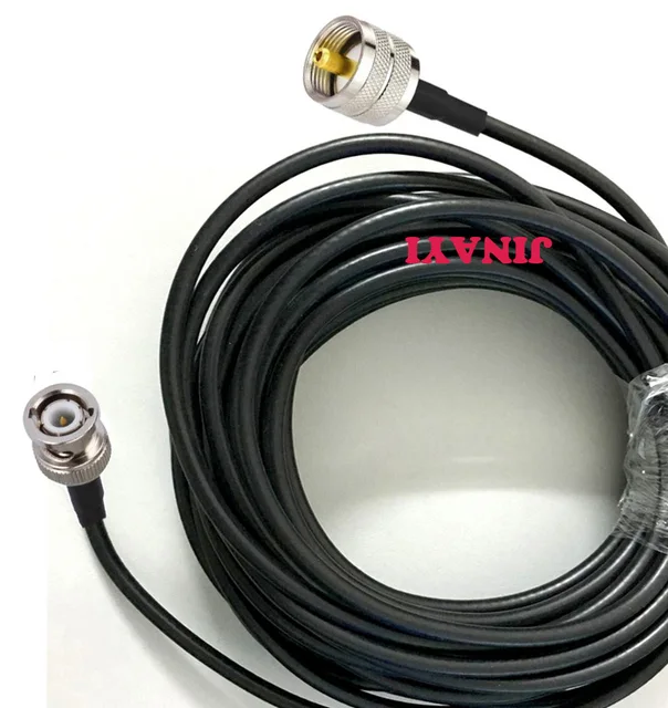 UHF PL259 male to BNC male connector RG58 Cable 50 3 Wifi Coaxial Cable
