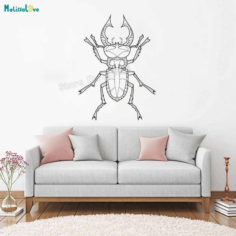 Insect Vinyl Wall Sticker Magical Small Animal Decals Home Decor For Living Room Self adhesive