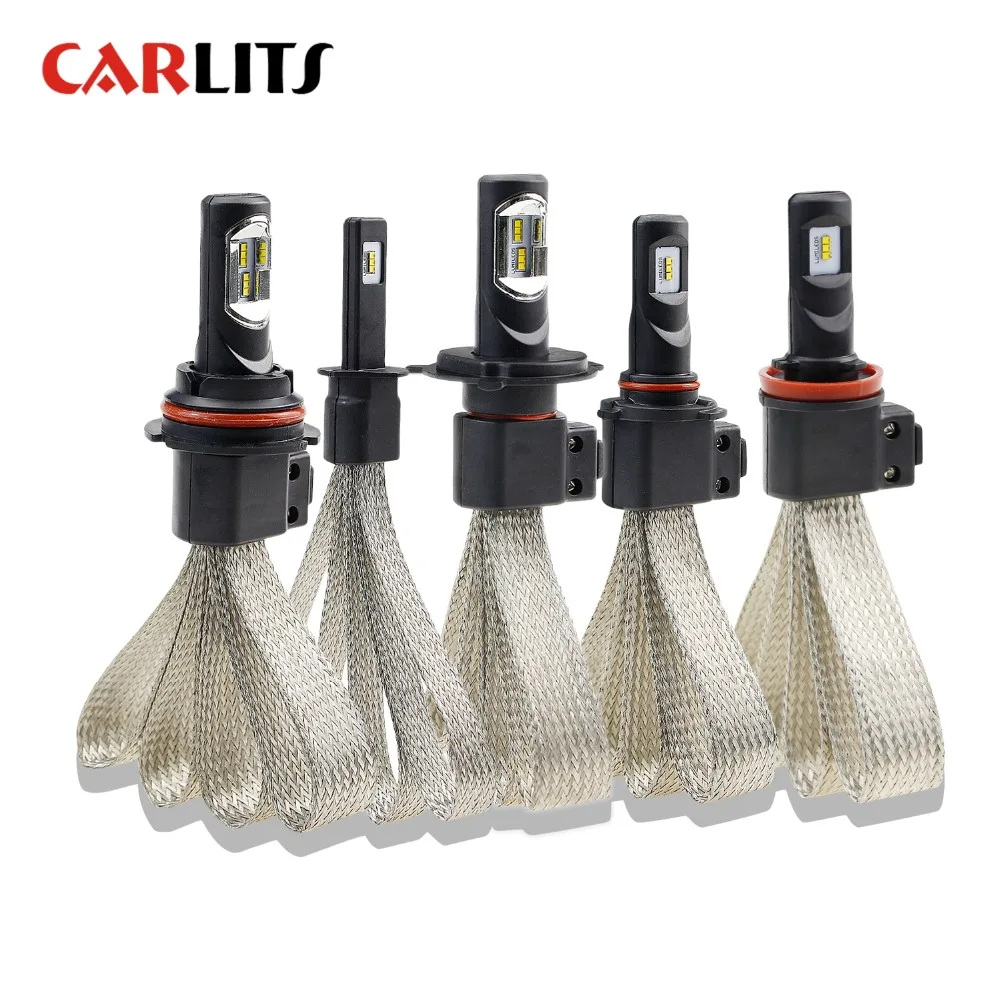 Автомобильные светодиодные лампы CARLITS все в одном H7 H11 H1 880 H3 9005 9006 9012 5202 60 Вт 9800LM H4