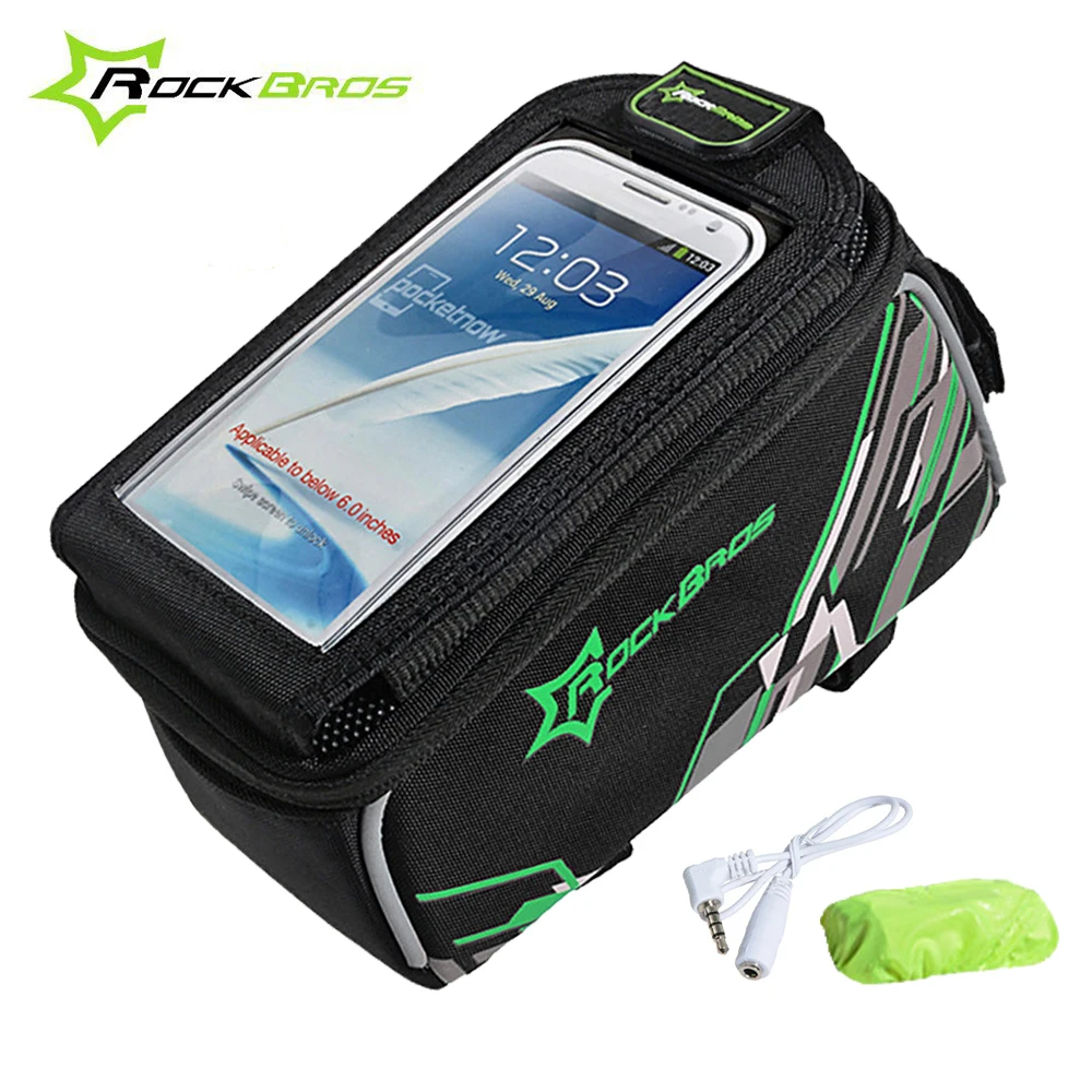 rockbros top tube bike bag