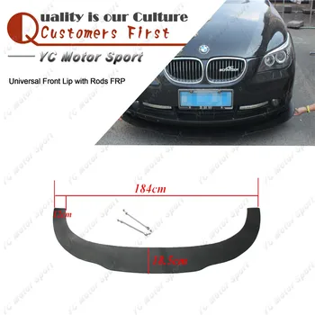 

Car Accessories FRP Fiber Glass Front Lip with Rods 3pcs Fit For All Brand Universal Front Bumper Under Splitter Lip
