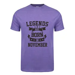 Легенды, рожденные в ноябре, человек-бойфренд, подарок на день рождения, человек, летняя хлопковая футболка с коротким рукавом, человек
