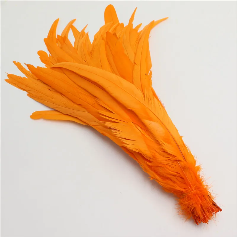 50pcs/lot orange feather Cock Tail Feather feathers for sale